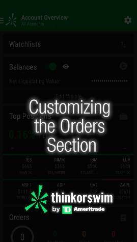Android - Customizing the Orders Section preview
